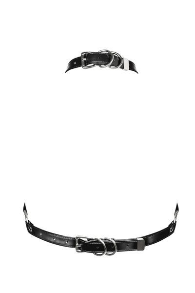 Портупея на груди Obsessive A740 harness black O/S, штучна шкіра SO7853 фото ЦЕ МІЖ НАМИ