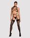 Портупея на груди Obsessive A740 harness black O/S, штучна шкіра SO7853 фото сексшопу ЦЕ МІЖ НАМИ 3