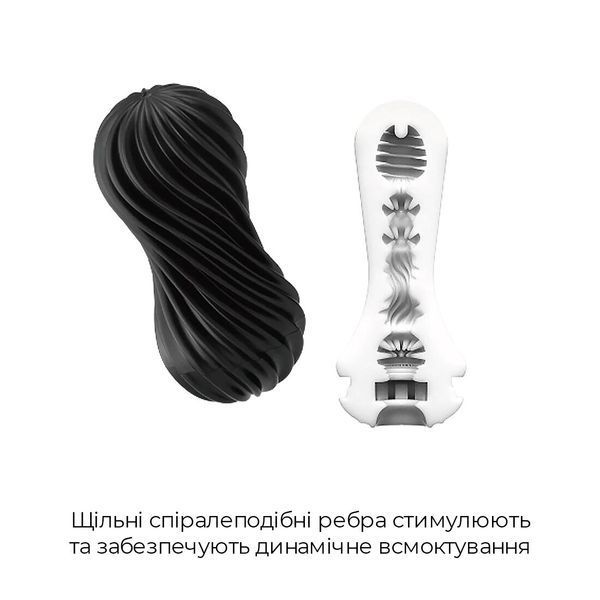 Мастурбатор Tenga Flex Rocky Black SO1646 фото ЦЕ МІЖ НАМИ