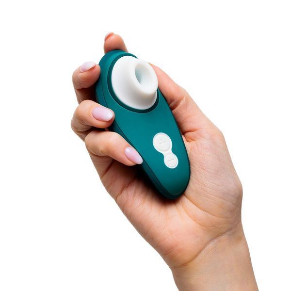 Вакуумний кліторальний стимулятор Womanizer Liberty 2 Dark Petrol SX0521 фото ЦЕ МІЖ НАМИ