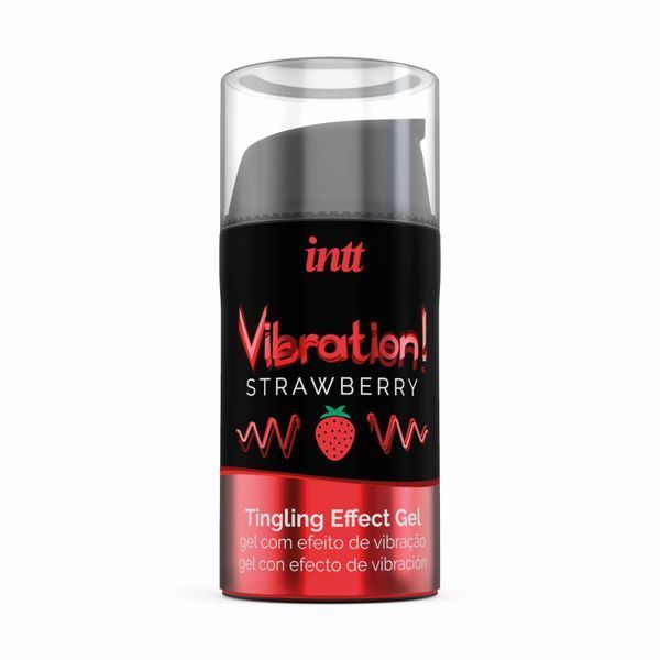 Рідкий вібратор Intt Vibration Strawberry (15 мл), середня чутливість SO2921 фото ЦЕ МІЖ НАМИ