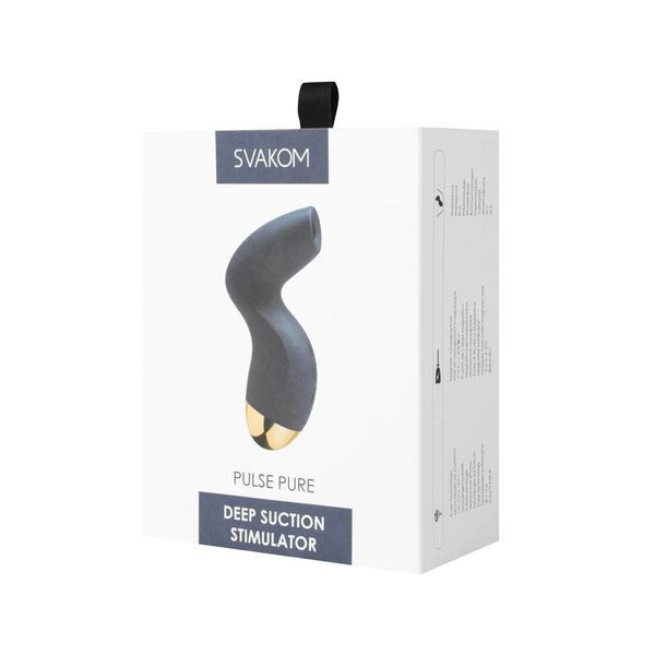 Вакуумний кліторальний стимулятор Svakom Pulse Pure Navy Blue SO6994 фото ЦЕ МІЖ НАМИ
