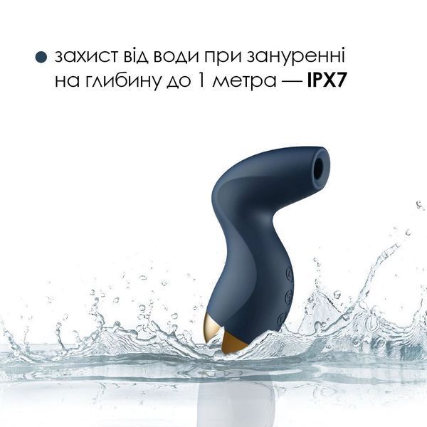 Вакуумний кліторальний стимулятор Svakom Pulse Pure Navy Blue SO6994 фото ЦЕ МІЖ НАМИ