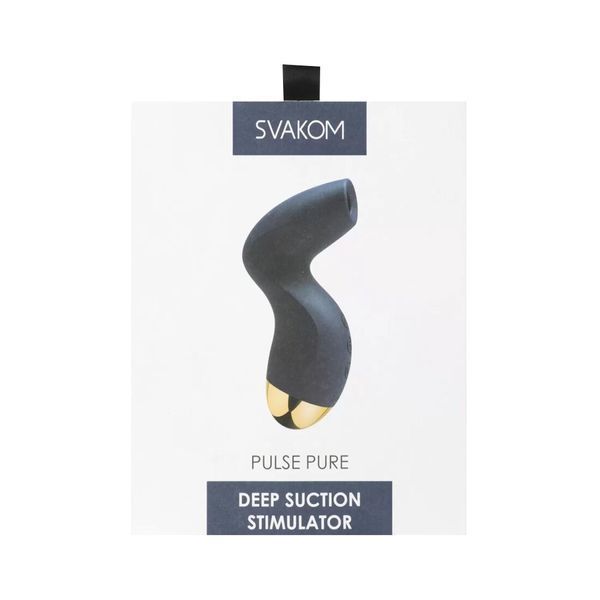 Вакуумний кліторальний стимулятор Svakom Pulse Pure Navy Blue SO6994 фото ЦЕ МІЖ НАМИ