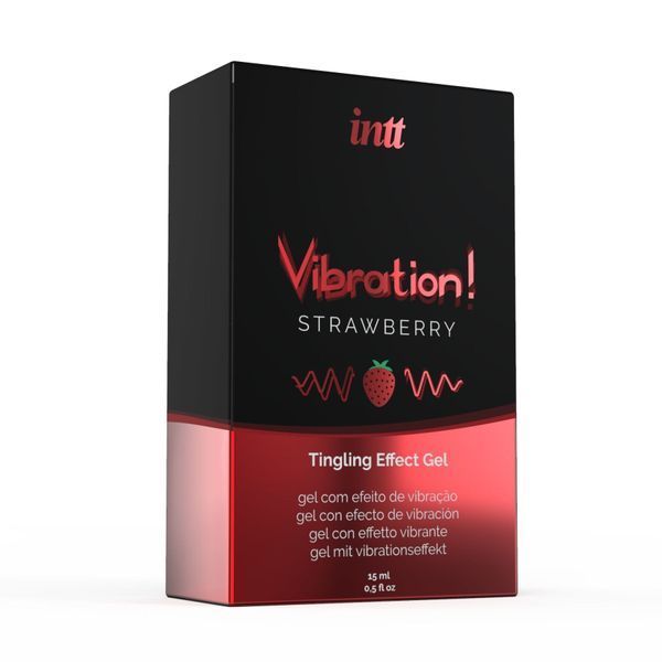 Рідкий вібратор Intt Vibration Strawberry (15 мл), середня чутливість SO2921 фото ЦЕ МІЖ НАМИ