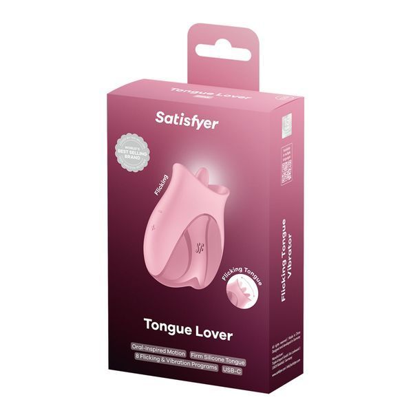 Вібростимулятор для клітора Satisfyer Tongue Lover з язичком SX3847 фото ЦЕ МІЖ НАМИ