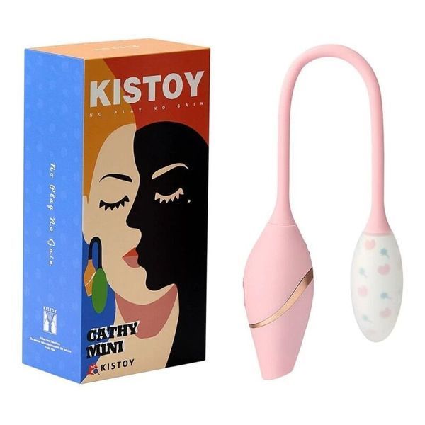 Віброяйце з вакуумним стимулятором KISTOY Cathy Mini на гнучкому зчепленні SO8712 фото ЦЕ МІЖ НАМИ