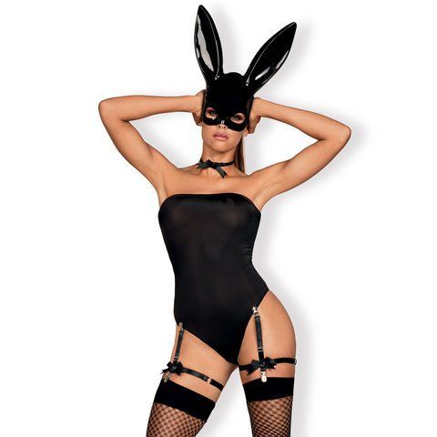 Еротичний костюм кролика Obsessive Bunny costume L/XL SO7702 фото ЦЕ МІЖ НАМИ