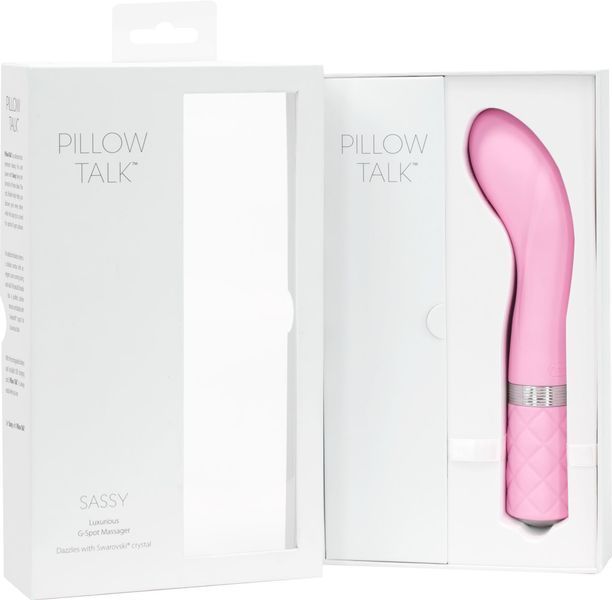 Вібратор Pillow Talk - Sassy Pink з кристалом Сваровські для точки G, подарункова упаковка SO2723 фото ЦЕ МІЖ НАМИ
