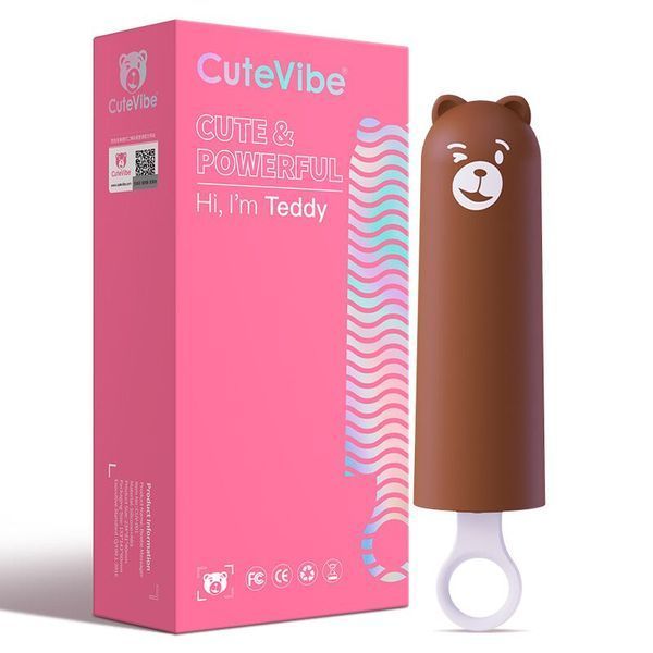 Вібратор CuteVibe Teddy Brown SO6559 фото ЦЕ МІЖ НАМИ