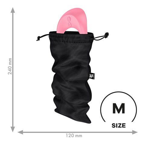 Мішечок для зберігання іграшок Satisfyer Treasure Bag M Black SX0546 фото ЦЕ МІЖ НАМИ