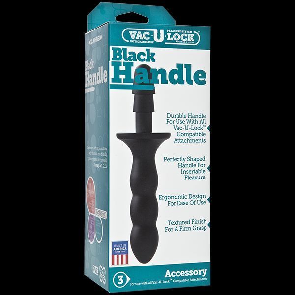 Тримач-руків&rsquo;я Doc Johnson з кріпленням Vac-U-Lock - Black Handle для іграшок SO2798 фото ЦЕ МІЖ НАМИ