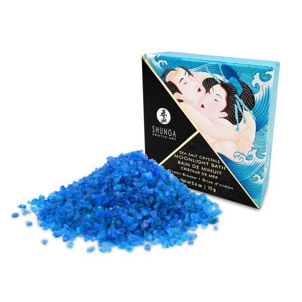 Сіль для ванни Shunga Moonlight Bath Ocean Breeze (75 гр) SO2540 фото ЦЕ МІЖ НАМИ