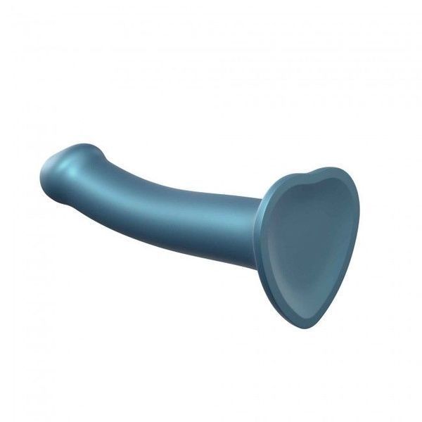 Насадка для страпону Strap-On-Me Mono Density Dildo M Blue, діам. 3,3 см, гнучка SO3569 фото ЦЕ МІЖ НАМИ