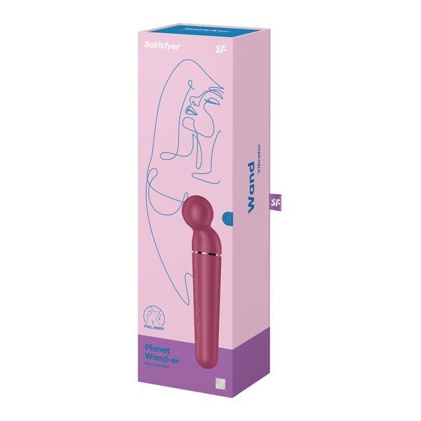 Вібромасажер Satisfyer Planet Wand-er Berry/Rosegold SO8781 фото ЦЕ МІЖ НАМИ