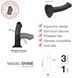 Насадка для страпону Strap-On-Me Mono Density Dildo M Blue, діам. 3,3 см, гнучка SO3569 фото сексшопу ЦЕ МІЖ НАМИ 5