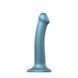 Насадка для страпону Strap-On-Me Mono Density Dildo M Blue, діам. 3,3 см, гнучка SO3569 фото сексшопу ЦЕ МІЖ НАМИ 1