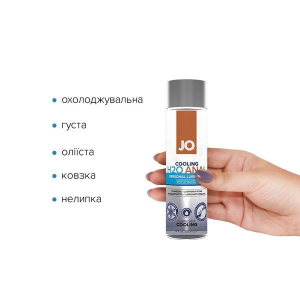 Анальна змазка JO ANAL H2O &mdash; COOLING (120 мл) охолоджувальна SO1695 фото ЦЕ МІЖ НАМИ