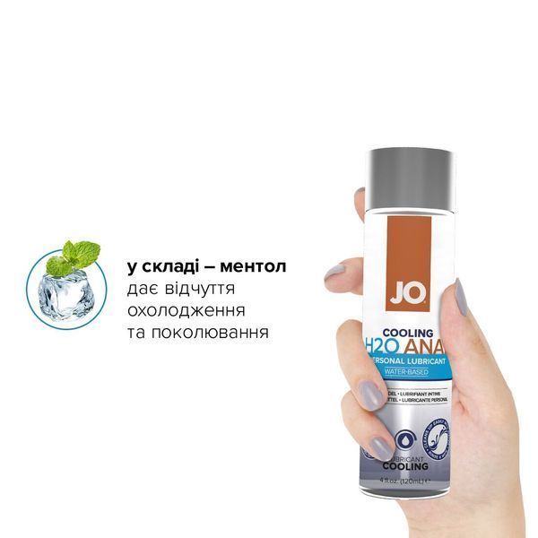 Анальна змазка JO ANAL H2O &mdash; COOLING (120 мл) охолоджувальна SO1695 фото ЦЕ МІЖ НАМИ