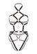 Портупея-тедді з екошкіри Leg Avenue Heart ring harness teddy S, Black, підвіска-сердечко, ланцюги SO8563 фото сексшопу ЦЕ МІЖ НАМИ 5