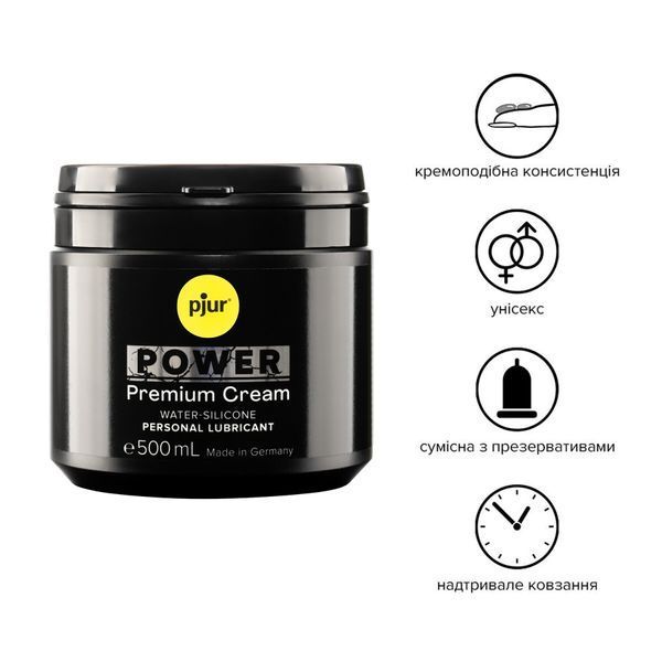 Густа змазка для фістингу та анального сексу pjur POWER Premium Cream 500 мл PJ10300 фото ЦЕ МІЖ НАМИ