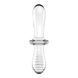 Двосторонній скляний фалоімітатор Satisfyer Double Crystal Transparent SO8784 фото сексшопу ЦЕ МІЖ НАМИ 2