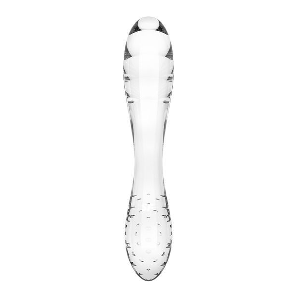 Двосторонній скляний фалоімітатор Satisfyer Dazzling Crystal 1 Transparent SO8785 фото ЦЕ МІЖ НАМИ