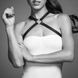 Портупея з екошкіри Bijoux Indiscrets MAZE &mdash; Cross Chest Harness Black SO6635 фото сексшопу ЦЕ МІЖ НАМИ 2