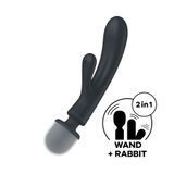 Вібратор-кролик з вібромасажером Satisfyer Triple Lover Grey SO8789 фото ЦЕ МІЖ НАМИ