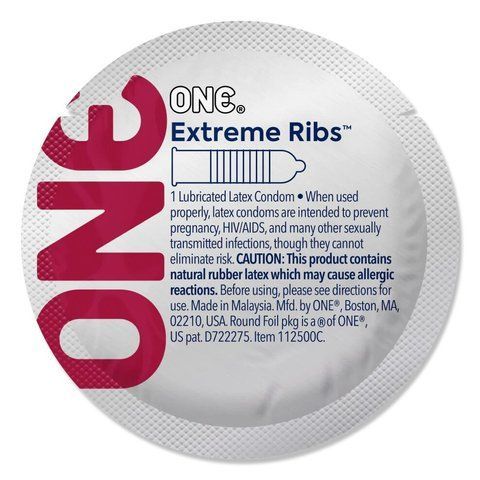 Презерватив ONE Extreme Ribs 1 шт (ребристий) SX0774 фото ЦЕ МІЖ НАМИ