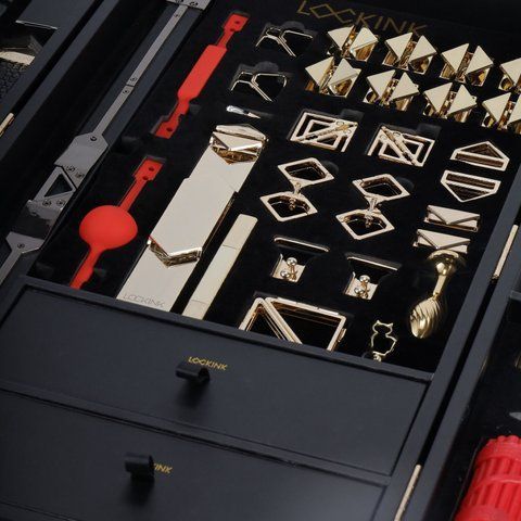 БДСМ-набір LOCKINK All-in-1 BDSM Play Kit Crocodile Leather SX0819 фото ЦЕ МІЖ НАМИ