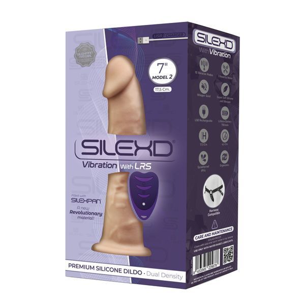 Фалоімітатор з вібрацією SilexD Henry Vibro Flesh (MODEL 2 size 7in) SO8212 фото ЦЕ МІЖ НАМИ