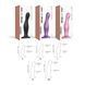 Насадка для страпона Strap-On-Me Dildo Plug Curvy Rose Dragee Metallic M SO7820 фото сексшопу ЦЕ МІЖ НАМИ 3