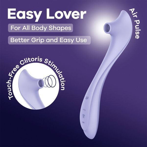 Вакуумний кліторальний стимулятор Satisfyer Easy Lover SX3549 фото ЦЕ МІЖ НАМИ