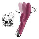 Вібратор-кролик з ротацією Satisfyer Spinning Rabbit 1 Red SX0561 фото ЦЕ МІЖ НАМИ