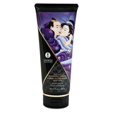 Їстівний масажний крем Shunga Kissable Massage Cream Exotic Fruits SO2505 фото ЦЕ МІЖ НАМИ