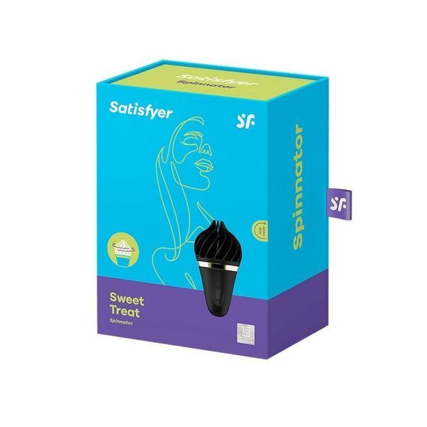 Морозиво-спінатор Satisfyer Lay-On Sweet Treat Black/Gold SO3551 фото ЦЕ МІЖ НАМИ
