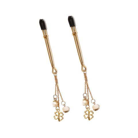 Затискачі для сосків Art of Sex - Nipple Clamps Golden Clover SO9844 фото ЦЕ МІЖ НАМИ