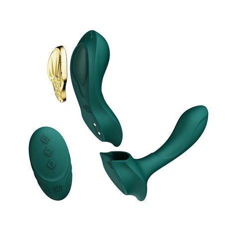 Смарт-вібратор у трусики Zalo AYA Turquoise Green з пультом керування SO6647 фото ЦЕ МІЖ НАМИ