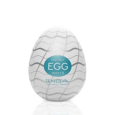 Мастурбатор-яйце Tenga Egg Wavy II з подвійним хвилястим рельєфом SO5487 фото ЦЕ МІЖ НАМИ
