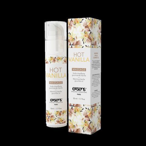 Масажна олія EXSENS Hot Vanilla 50мл, їстівна, з ефектом зігрівання SO2357 фото ЦЕ МІЖ НАМИ