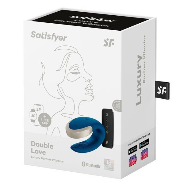 Смарт-вібратор для пар Satisfyer Double Love (Blue) SO4929 фото ЦЕ МІЖ НАМИ