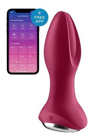 Анальна смарт-вібропробка із перлинним масажем Satisfyer Rotator Plug 2+ Violet SO6280 фото ЦЕ МІЖ НАМИ