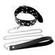 Нашийник з повідцем із натуральної шкіри із заклепками Art of Sex - Jenna Collar with Leash, чорний SO6698 фото сексшопу ЦЕ МІЖ НАМИ 2