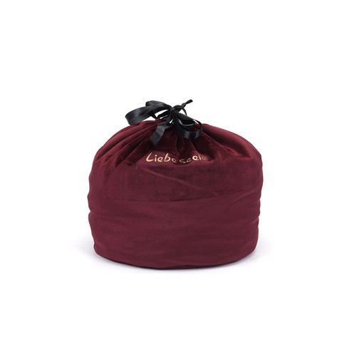 Оксамитовий мішечок для зберігання іграшок Liebe Seele Wine Red Large Storage Bag Cylindrical, 24х25 SO9467 фото ЦЕ МІЖ НАМИ