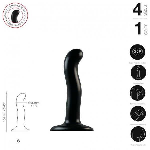 Насадка для страпона Strap-On-Me P&G-Spot Dildo, силікон, розмір S SO4078 фото ЦЕ МІЖ НАМИ