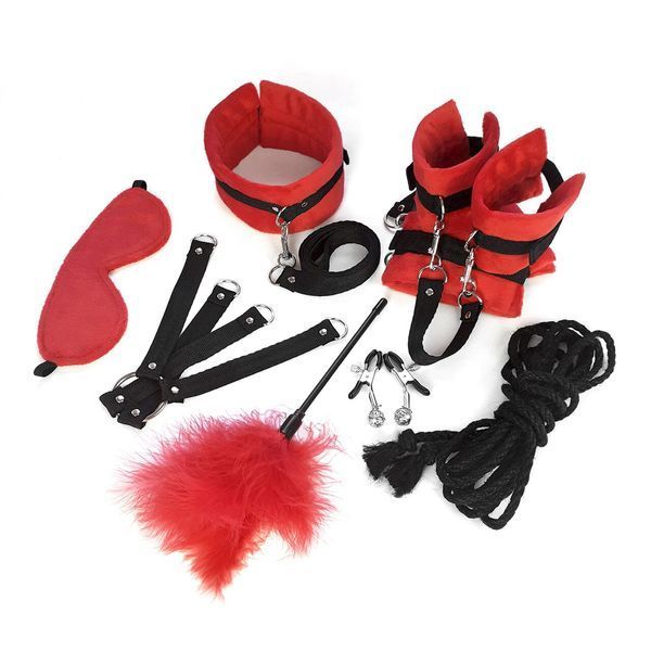 BDSM-набір Art of Sex &ndash; Soft Touch BDSM Set, червоний, 9 предметів SO6599 фото ЦЕ МІЖ НАМИ