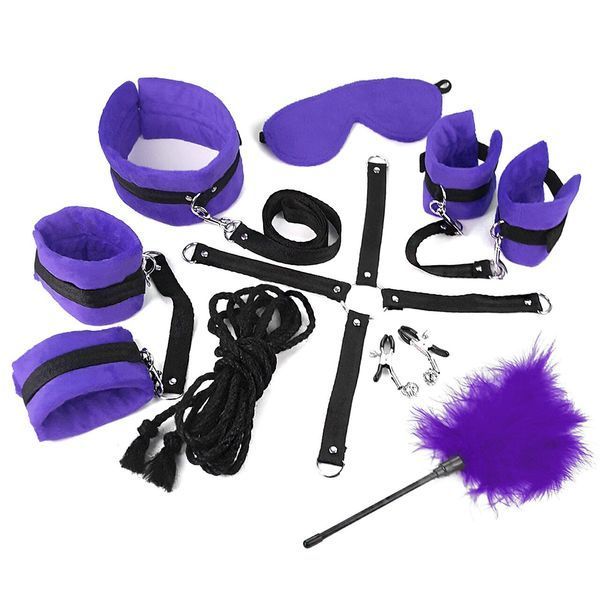 BDSM-набір Art of Sex &ndash; Soft Touch BDSM Set, фіолетовий, 9 предметів SO6600 фото ЦЕ МІЖ НАМИ