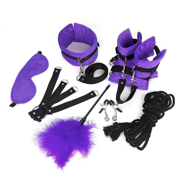 BDSM-набір Art of Sex &ndash; Soft Touch BDSM Set, фіолетовий, 9 предметів SO6600 фото ЦЕ МІЖ НАМИ