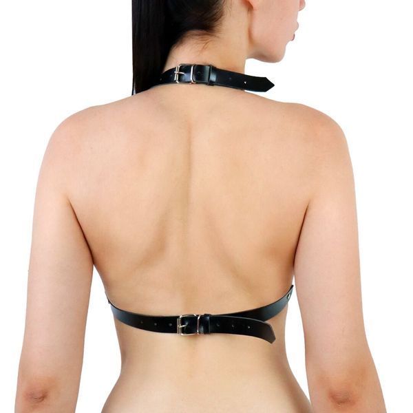 Портупея жіноча з шипами Art of Sex - Demia Leather harness, Чорна L-2XL SO8504 фото ЦЕ МІЖ НАМИ